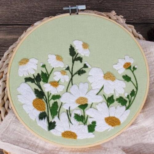 Flowers Pattern DIY Handcraft Cross Stitch Supplies Embroidery Materials Package European Embroidered Accessories