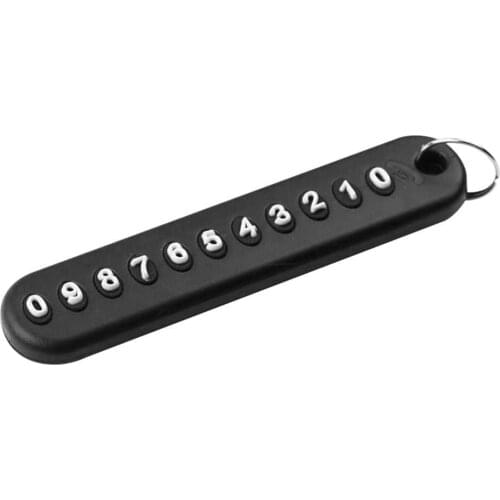 DIY Anti-Lost Phone Number Pendant Car Key Chian Keyring Handbag Anti-Lost Phone Number DIY Practical Durable Hanging Decor Gift