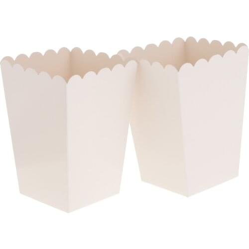 GGATC 12pcs Popcorn Boxes Paper Gift Candy Bags Containers for Family Movie Night Theaters Festivals Party Wedding Supplies
