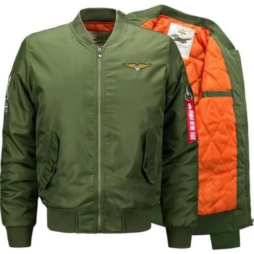 Winter Men Bomber Jacket Air Force One Hip Hop Patch Slim Fit Pilot Bomber High Quality Ma1 Thick Jacket Coat Men Jackets 6XL
