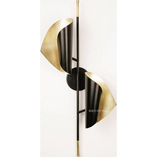 Nordic minimalist living room background wall lamp designer personality creative bedroom bedside study wall lamp