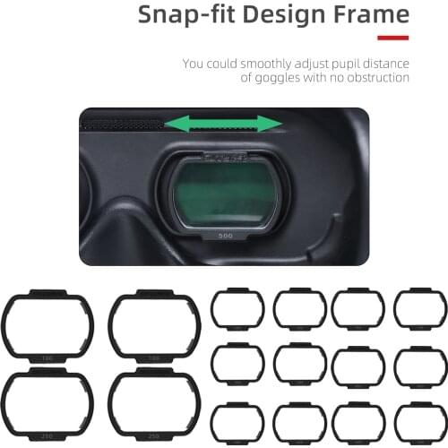 Goggles Diopter Lens Set Corrective Lenses for Near Sighted Users for DJI Goggles V2