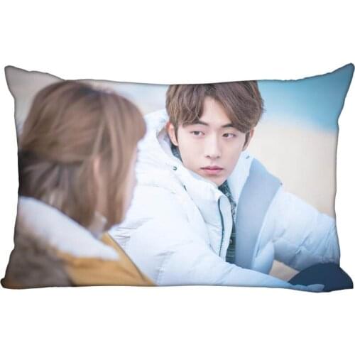 New Arrival Custom Nam Joo Hyuk Satin Pillowcase 35x45cm (one side) Printed Zipper Pillow Cover Custom your image gift