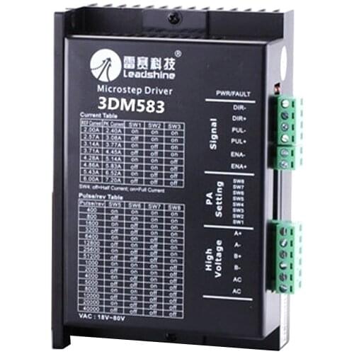 New Leadshine 3-phase DSP Based Digital Stepper Drive DM Series 3DM583 DC18-50V 2.1-8.3A