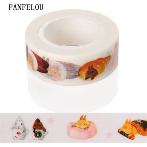 PANFELOU 1.5CMx10M shell Dividing Stickers border masking adhesive paper washi tape DIY Scrapbooking Hand account