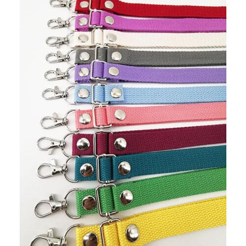 130cm Canvas Bag Strap Candy Color Adjustable Shoulder Straps 11 Colors DIY Replacement Handbag Belt Bag Parts Accessories