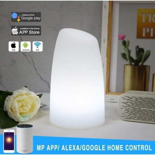 Smart WiFi APP Remote Control RGB LED Table Lamp Google Home Alexa Voice Control Restaurant Night Club Decor Night Party Light