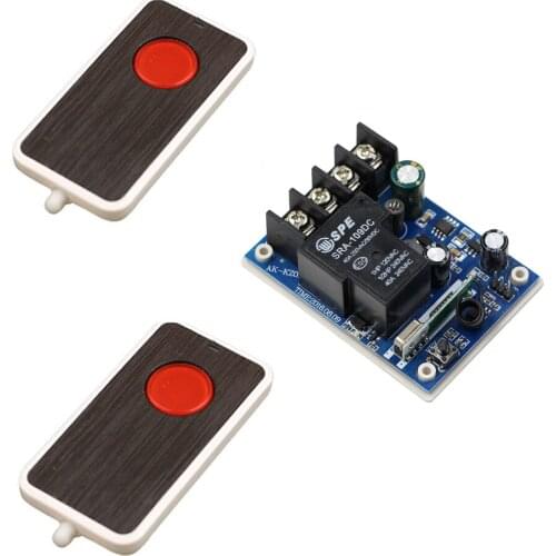 Smart Home DC12V 24V 36V 48V 30A 1CH RF Remote Control Switch System Transmitter with One-button Receiver For Lamp/Light/Window