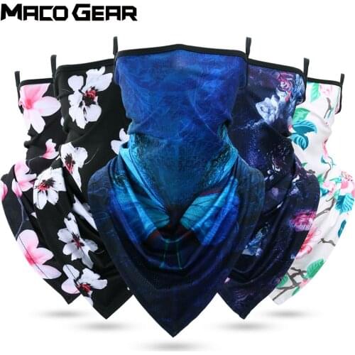 Summer Printed Triangle Bandana Running Bicycle Half Face Masks Hunting Ski Hiking Fishing Cycling Snowboard Scarf Men Women