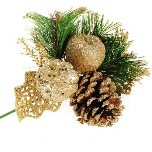 Christmas Tree Ornaments Gold and Silver Pinecone Ball 23cm Milticolor Pack Santa Ball Christmas Gift FreeShipping