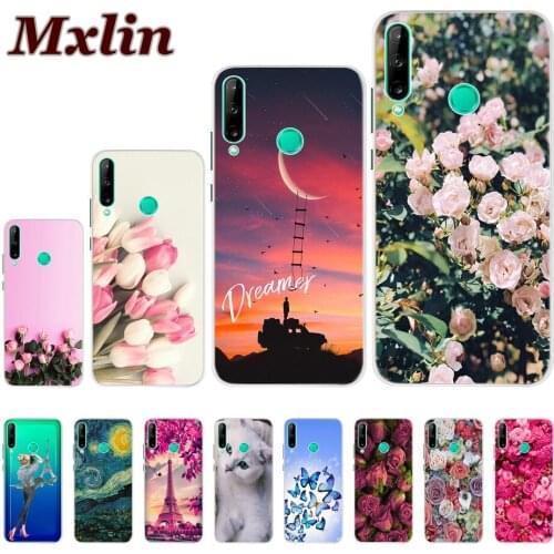6.39" for Huawei Honor 9C AKA-L29 Case Fashion Printing Silicone Soft Phone Cover For Honor 9 C Case TPU Coque on Honor9C Flower