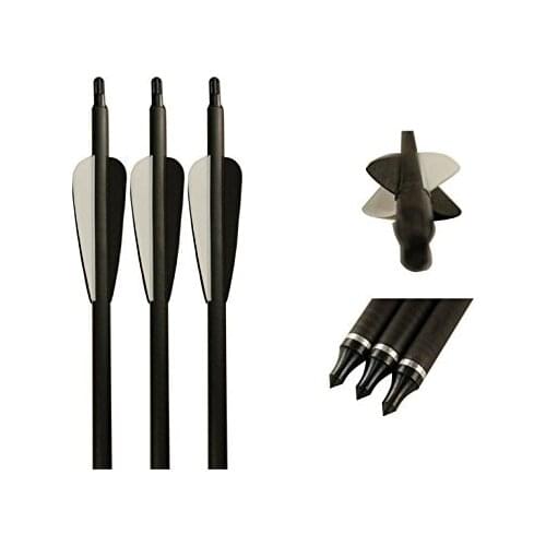 6X TAC-15 Elite Carbon Crossbow Bolt Arrow 26.25" 7.62*8.8mm 4X Plastic Vane for Archery Bow Hunting Beast Outdoor Free Shipping