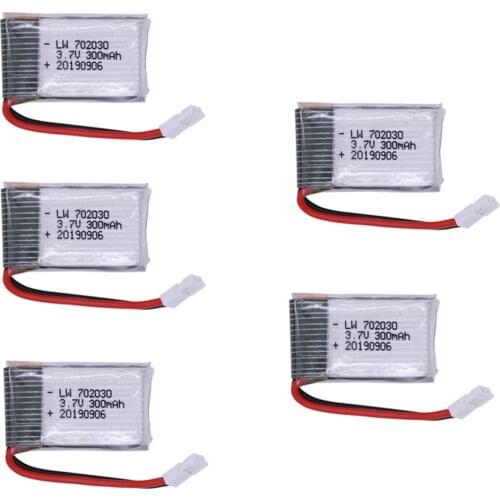 3.7V 300mAh lipo battery For E55 FQ777 FQ17W DFD F180 FY530 U816 U830 H107 X11C Battery 20C 702030 For RC Quadcopter Spare Part