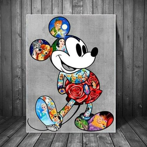 DIY 5D Diamond Painting Disney Mickey Mouse Diamond Art Painting Cross Ctitch Kits Diamond Mosaic Embroidery Home Decor