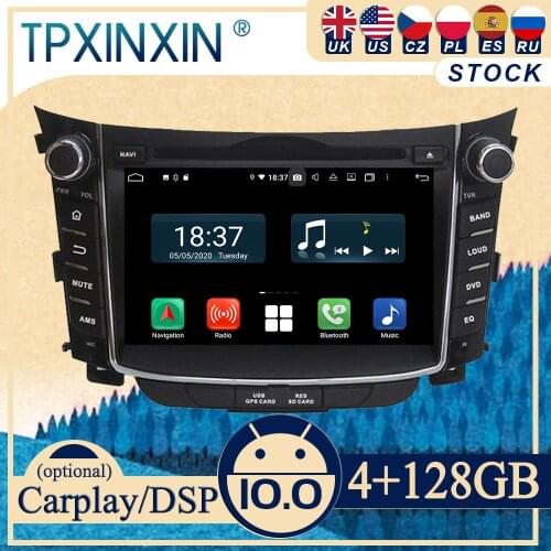 PX6 For Hyundai I30 Elantra GT 2012-2016 Android10 Carplay Radio Player Car GPS Navigation Head Unit Car Stereo WIFI DSP BT