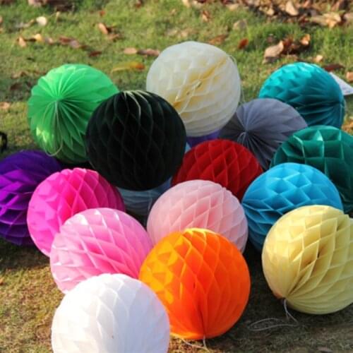 10/15/20/25/30cm Honeycomb ball paper flower for wedding party kids birthday party xmas decoration baby shower home decoration