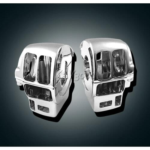CHROME SWITCH HOUSING COVER For Harley Electra Glide Road King Ultra Classic Tri