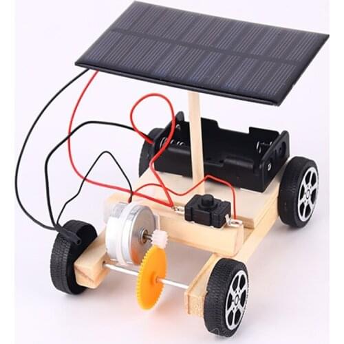 Inventions Assemble Solar Car Creative Motor Ability Of Children Active Thinking DIY Electronic Kit Technology Toys for Boys