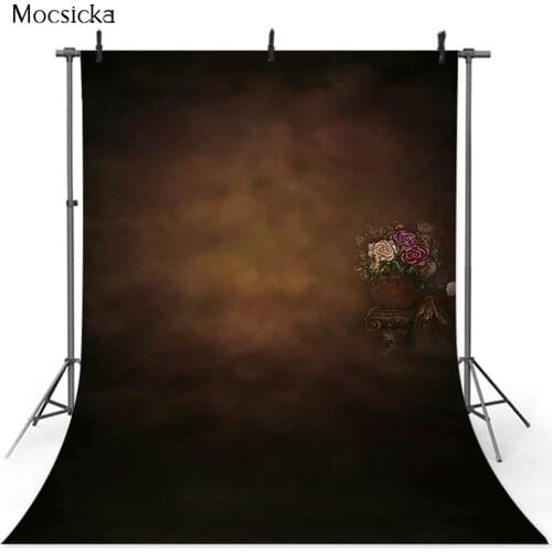 Brown Portrait Backdrop for Photography Abstract Textured Newborn Child Flowers Photo Booth Props Pregnant woman art Background