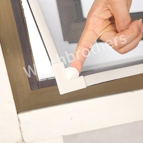Magnet adjustable magnetic window screen insect screen removable and washable invisible fly mosquito net custom screen window ki