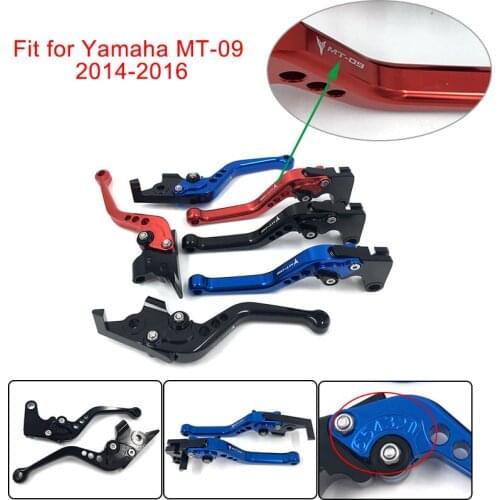 MT-09 MT09 MT 09 Motorcycle New CNC Short Brake Clutch Levers For Yamaha MT-09 MT09 MT 09 2014 2015 2016 Levers with logo