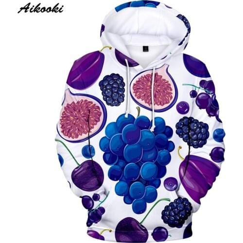 New Cute Fruit Hoodies Fashion Men Women 3D Pullovers Fall/Winter Fashion Harajuku Hoodies Streetwear Sweet Boy Girl 3D Hoodies