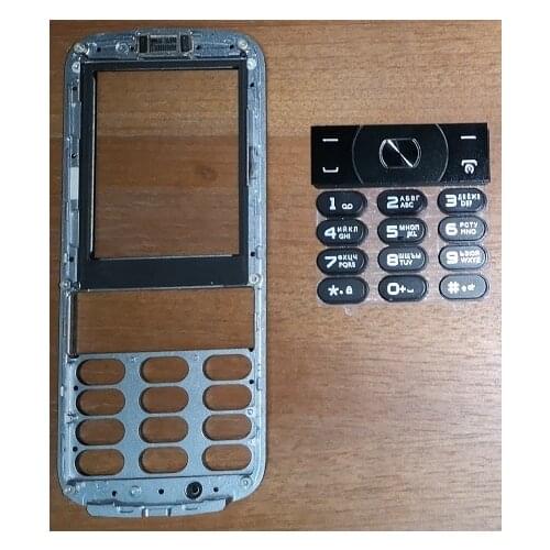 PHIXFTOP original Front housing with glass+keypads for Philips E560 Mobile housing for Xenium CTE560 phone cellphone
