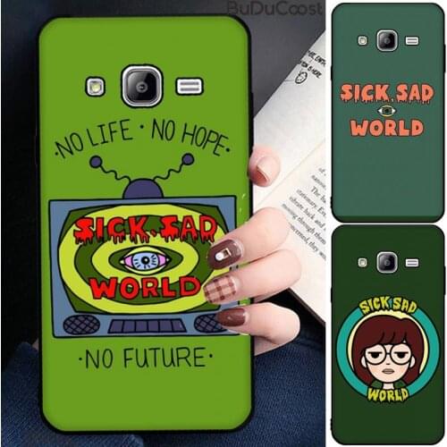 Riccu Sick Sad World Phone Case For Samsung Galaxy J7 J6 J8 J4 J4Plus J7 DUO 2018 J7NEO J7Core J2 J5 J7 Prime