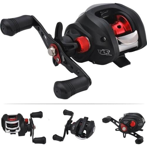 Baitcasting Fishing Reel High Speed 7.2:1 Long Shot Left / Right Hand Fishing Wheel Bait Casting Fishing Reel Max Drag 8KG Tools