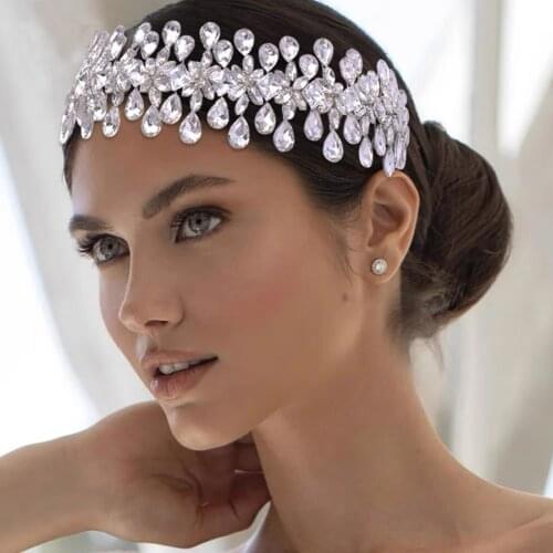 Silver Beading sparkling Headpieces crowns 2021