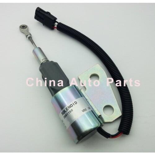 Fuel Shutdown Shut off Solenoid Cumins 4BT 5.9L 3991168 SA4941-24 R130 R170