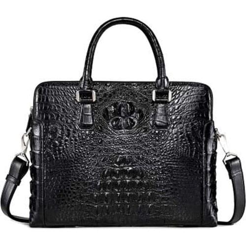 Xingmengda handbag male crocodile bag new business leisure large capacity men briefcase Cross section men handbag