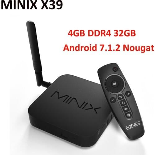 MINIX NEO X39 Android Tv Box Rockchip3399 4GB DDR4 32GB 2.4G 5G WIFI Bluetooth4.1 Set Top Box 4K 1080P Media Player Neo T5 Mini
