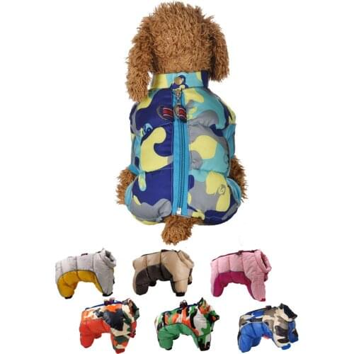 Waterproof Dog Coat Jacket Winter Windproof Warm Pet Clothes For Large Dog Puppy Reflective Padded Pet Clothing Apparel Chihuahu