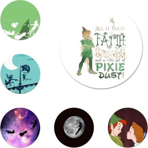 Peter Pan Icons Pins Badge Decoration Brooches Metal Badges For Backpack Decoration