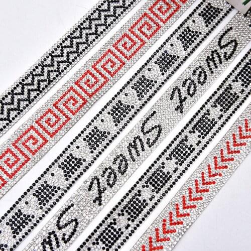 Glass Crystal Rhinestone Trim 2yards/Lot 2cm Width Bridal Applique Iron On Fabric Banding Cake Belt Strass DIY Accessories