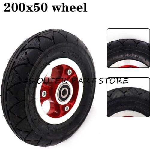 200x50 8 Inch Pneumatic Tyre Wheels for KUGOO S1 S2 S3 Folding Electric Scooter Spare Part