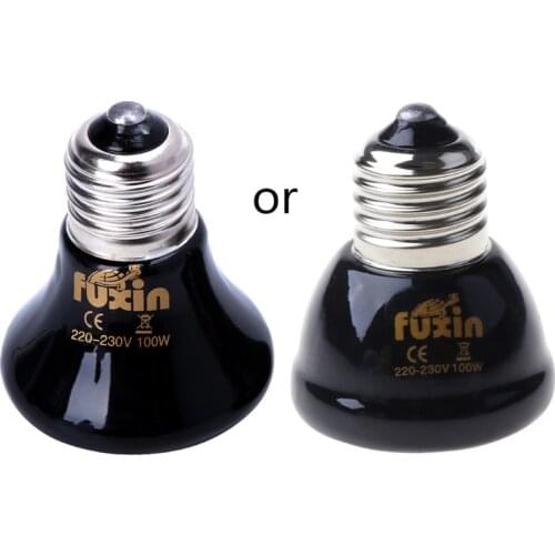 25/50/75/100W Pet Reptile Breeding Ceramic Emitter Heated Heater Light Lamp Bulb
