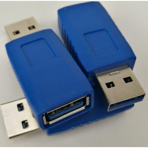 300pcs/lot Wholesale USB 3.0 A Male To Female Adapter Connector for Laptop PC Z07 Coupler Gender Changer Connector Fast Speed