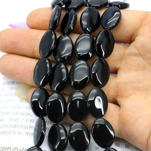 Oval Shape 13x18mm Black carnelian loose beads 15" Hot! DIY stone wholesale suitable women jewelry making