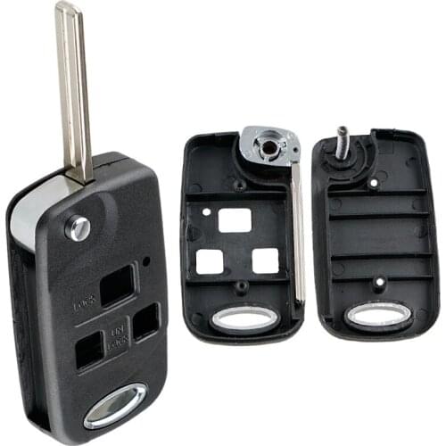 Car Key Case 2 Buttons Modified Car Remote Key Shell Fit for Toyota Yaris Prado Tarago Camry Corolla Land Cruiser RAV4 Avalon