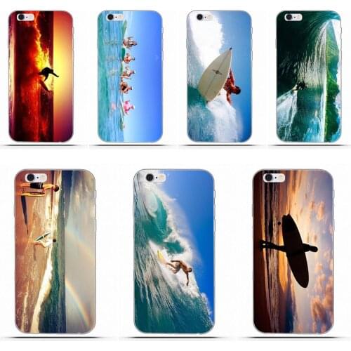 Surfing In Hawaii For HTC Desire 530 626 628 630 816 820 One A9 M7 M8 M9 M10 E9 Plus U11 For Moto G G2 G3 Soft TPU Hot Selling