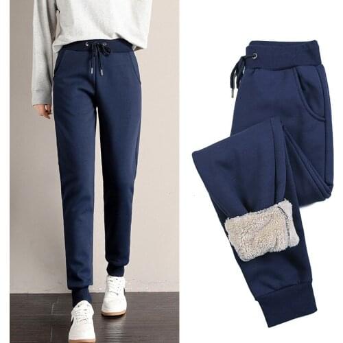 KK LUFAINA Women's Velvet Trousers