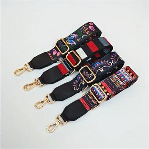 Fashion Women Shoulder Bag Strap Cotton Cloth Obag Handle For Handbag Bag Accessories Part Adjustable Decorative Handle Ornament