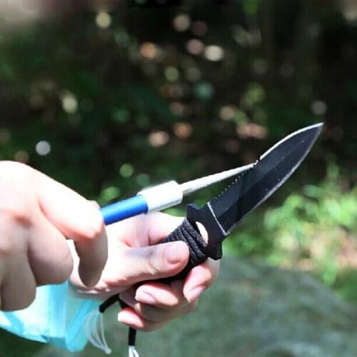 Outdoor Portable Diamond Sharpening Stone Pen Stick Type Grit Cutter Sharpener Hunting Kitchen Tools C66