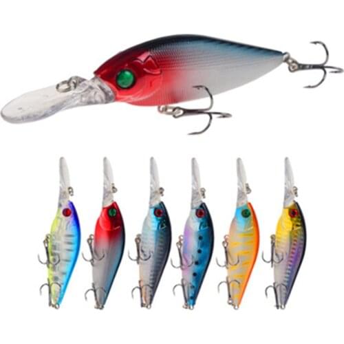 Hot 6 Color Minor Long Mouth Road Bait Fishing Supplies Bionic Lure 11.5cm/12.5g lure trolling lure