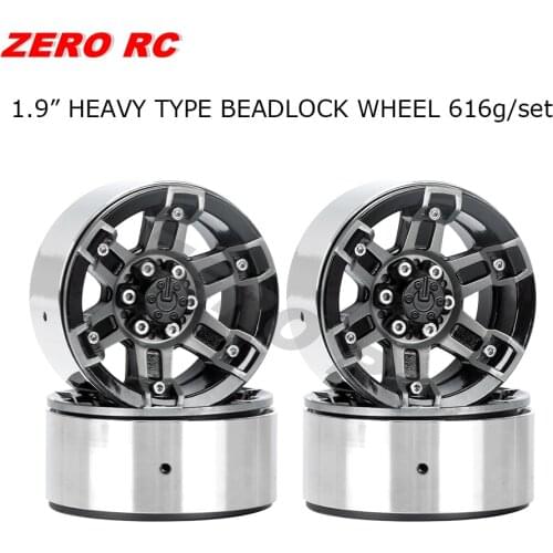 New Products 1.9 heavy duty alloy BEADLOCK WHEEL RIMS set for 1/10 RC Off Road Axial RC4WD