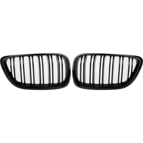 2Pcs Kidney Grille Replacement Anti-corrosion Black Car Styling Front Hood Grill for BMW 2 Series F22 F23 F87 M2 2012-2017
