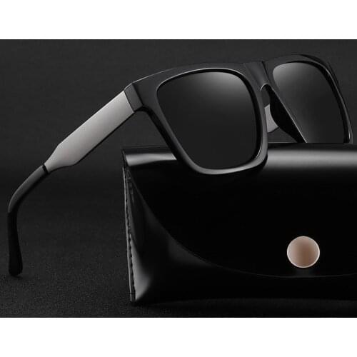 2020 New Polarized Sunglasses Men Ultralight Glasses Frame Vintage Square Sport Driving Sun Glasses Male Travel Goggles Mirror