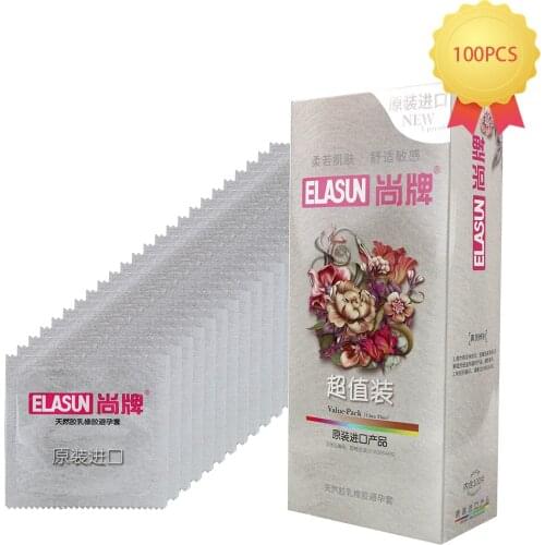 Ultra Thin Condoms 100 Pcs/Pack Erotic Goods Sex Tools for Men Natural Latex Condoms for Men Sex Products